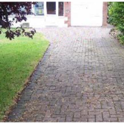BEFORE CLEANING driveway cleaning