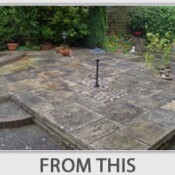 BEFORE CLEANING driveway cleaning